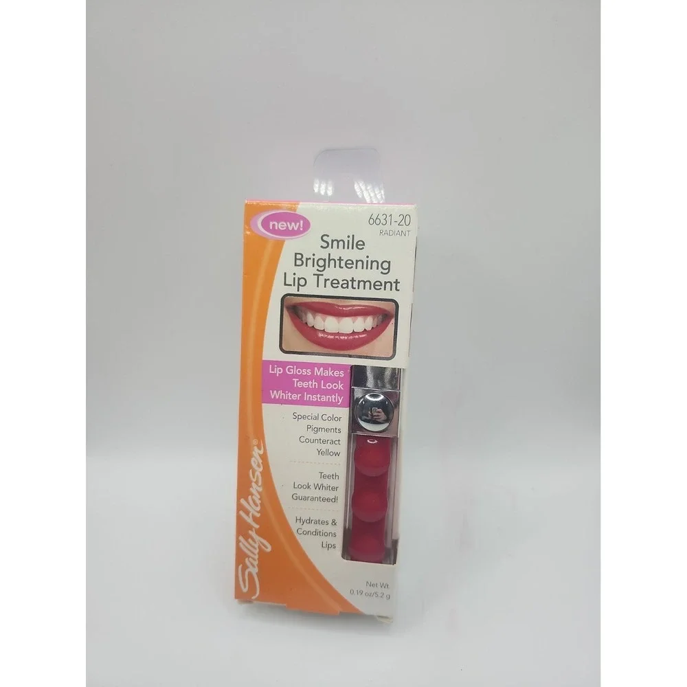 NIB Sally Hansen Smile Brightening Lip Treatment /Lip Gloss, Radiant (6631-20)